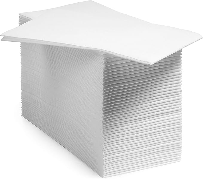 2400-Pack BloominGoods Disposable Bathroom Napkins | 12" x 17" Single-Use