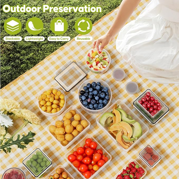 42 PCS Food Storage Containers