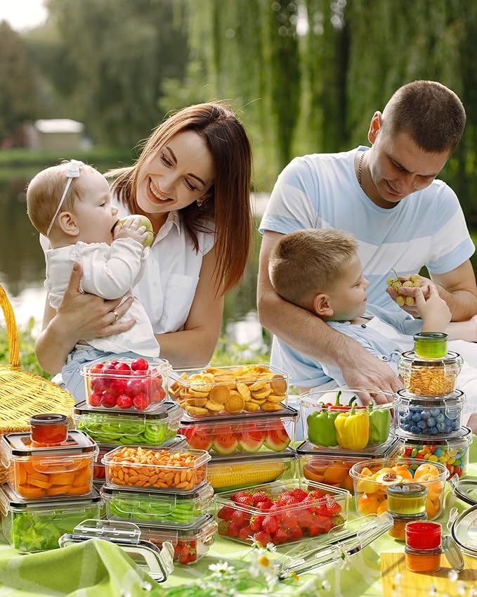 56 Piece Food Storage Containers