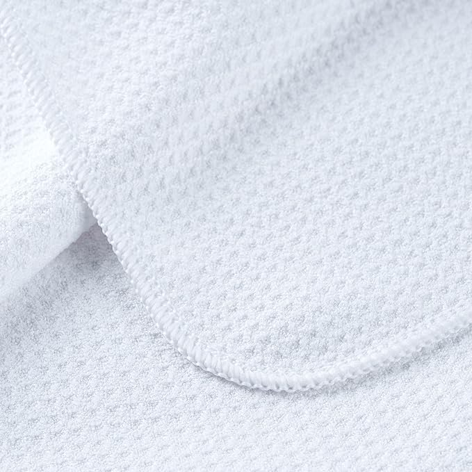 POLYTE Premium Microfiber Kitchen Dish Hand Towel Waffle Weave 12 Pack