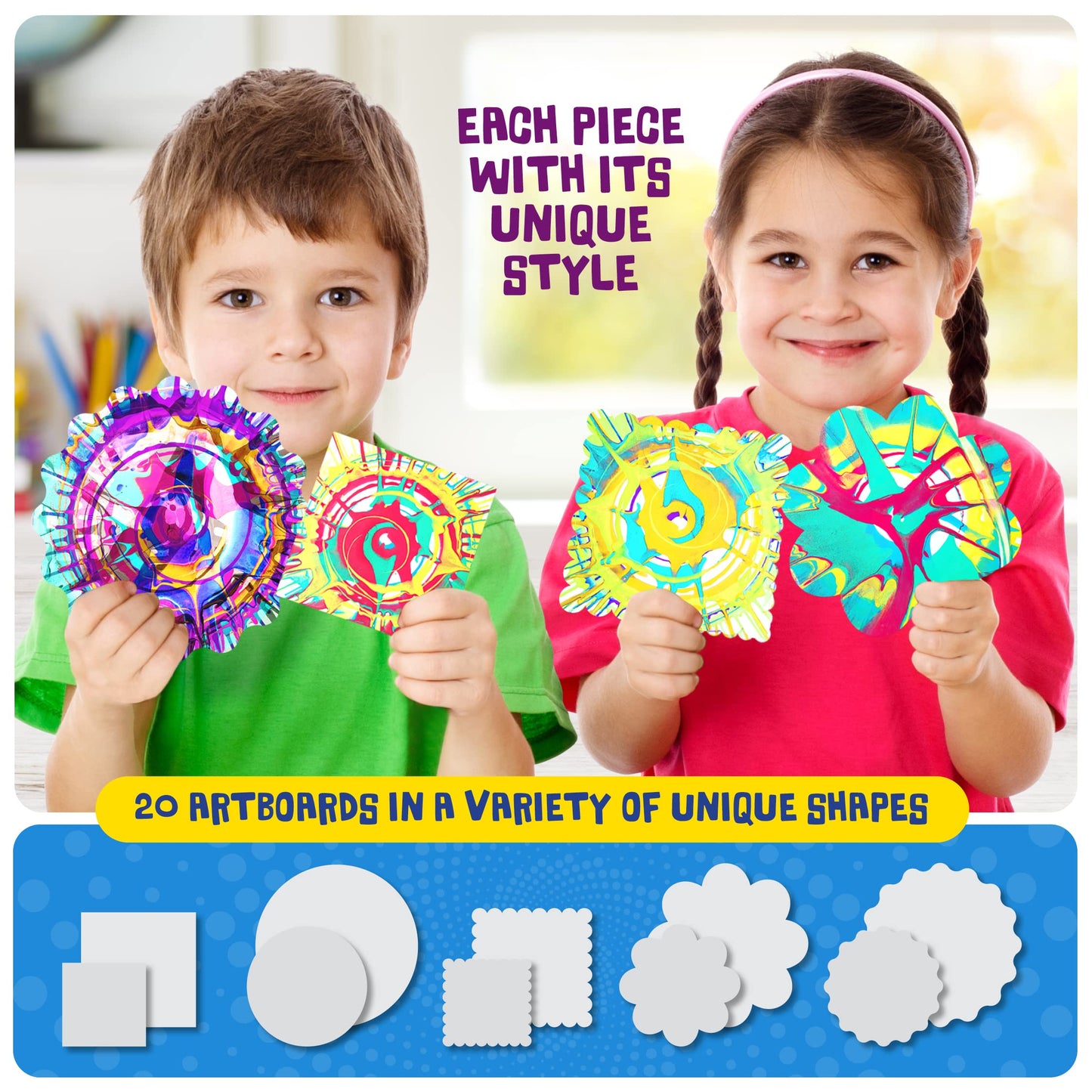 Dan&Darci Paint Spin Art Machine Kit for Kids - Gifts for Girls - Arts & Crafts for Boys, Girls - Art Craft Set for 6-9 Year Old Boy - Painting Spinner Toys - Birthday Gift Ideas for Ages 6-12