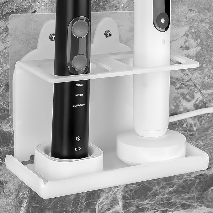 2Pack Electric Toothbrush Holder Wall Mounted, Electric Toothbrush Cord