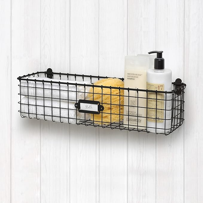 Spectrum Wall Mounted Wire Basket