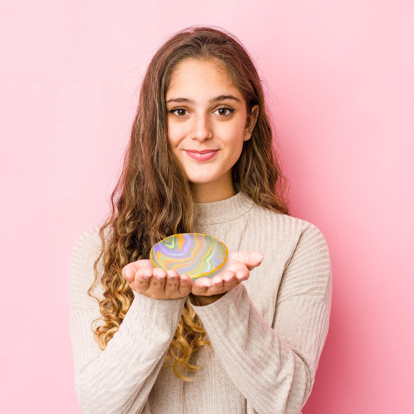 JOiFULi Make Your Own Clay Jewelry Bowls Arts and Crafts Kit for Girls Kids Ages 8 9 10 11 12 Years Old