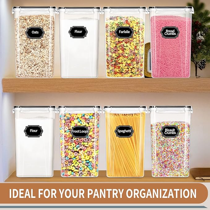 PRAKI Extra Large Tall Airtight Food Storage Containers 6.5L / 220oz, BPA Free