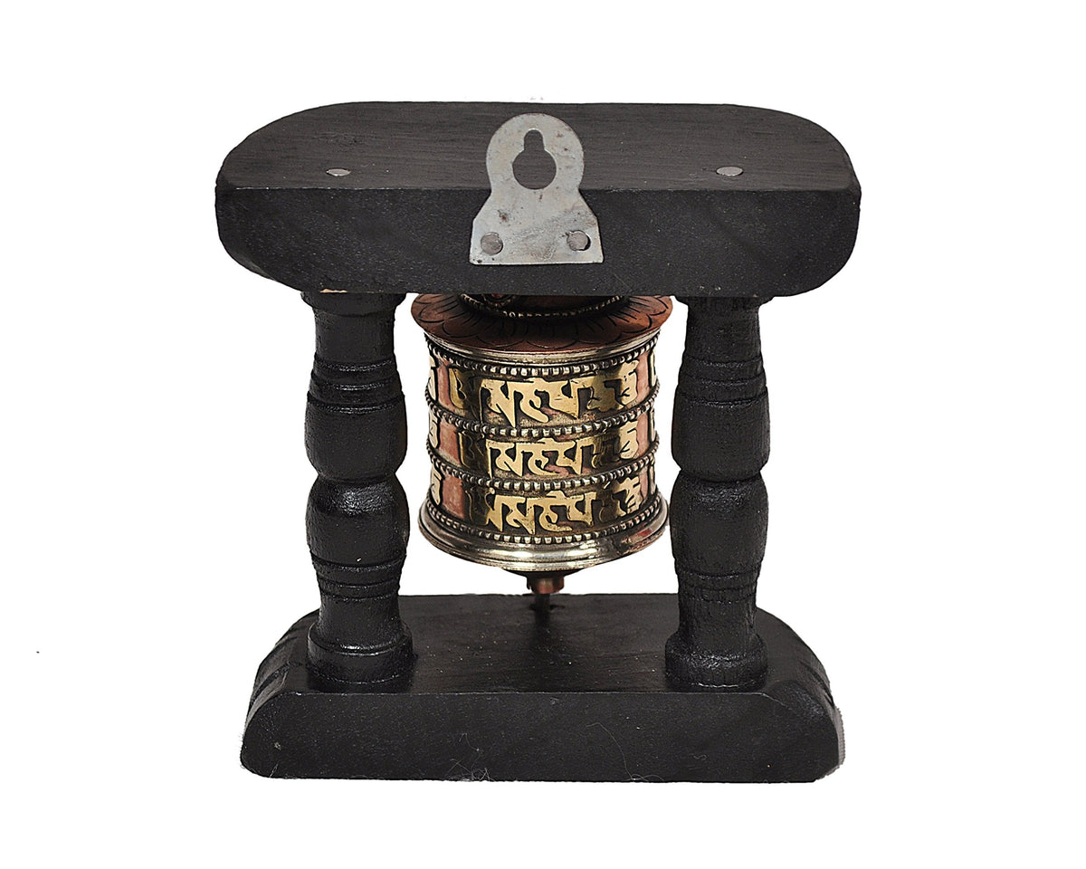 Kasthamandap Dharma Store Tibetan Hand Craving Om Mani Padme Hum Wall Hanging Prayer Wheel