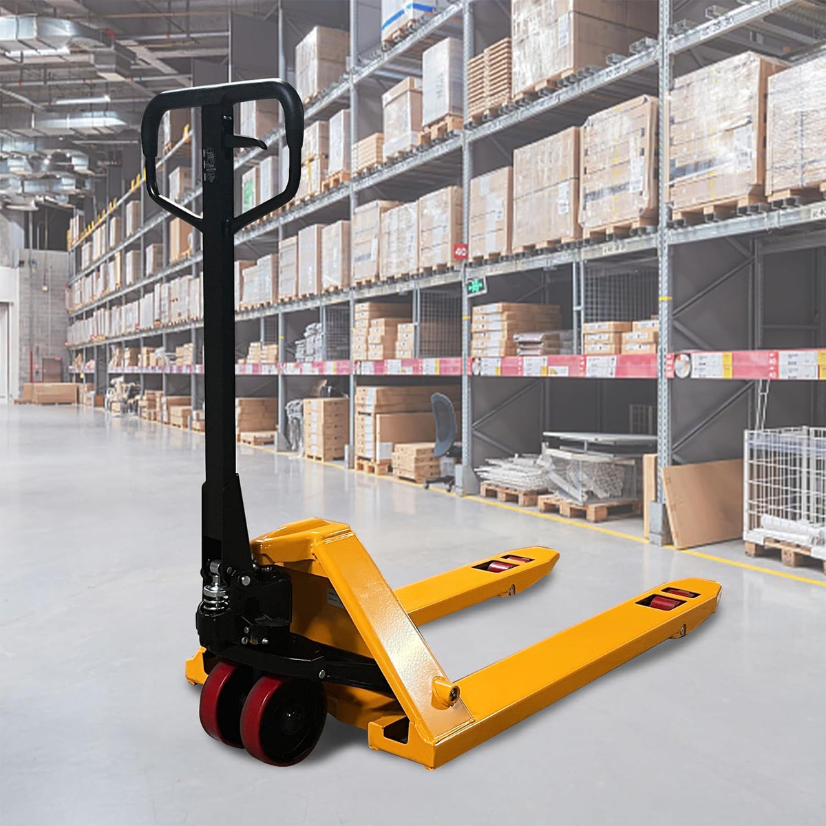 Tory Carrier Manual Heavy Duty Pallet Jack/Truck 7700lbs Capacity 48" L×27" W