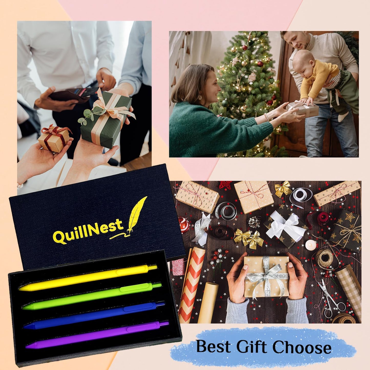 Physical Therapy Gifts for Therapist Teacher Ballpoint Pen Set of 4 Physical Therapist Gift for Women Men Christmas Presents for Therapists Assistant PTA Physiotherapist PT Appreciation Present