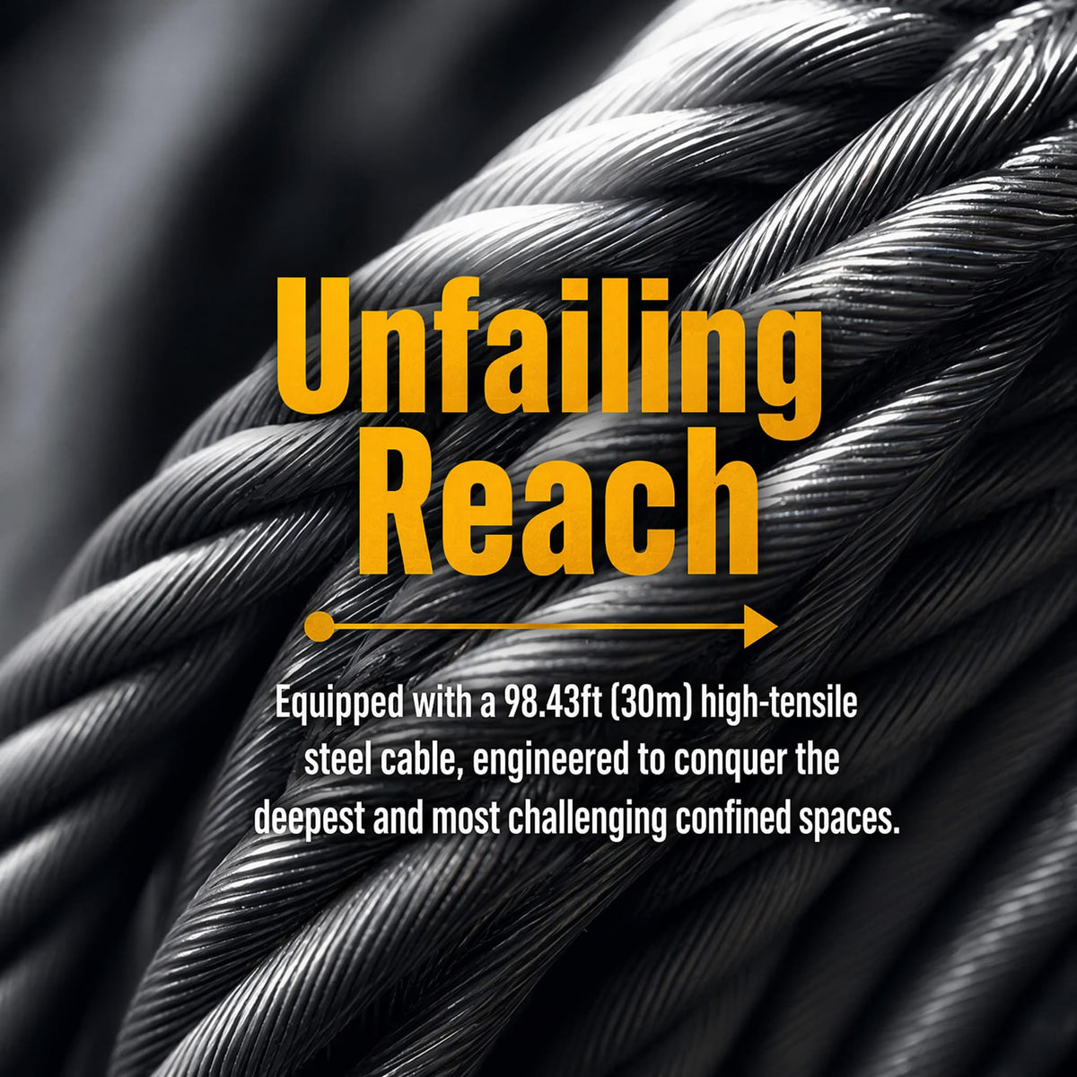 Lifting Winch Tripod Kit 1800lbs Confined Space Tripod Fall Protection Equipment 30m Steel Wire Rope Adjustable Height 4.40-7.1FT Safety Equipment Rescue Tripod Stand System
