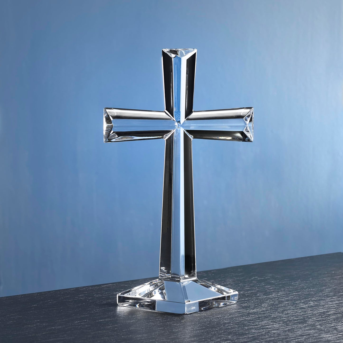 Marquis by Waterford Selah Standing Cross, 10-Inch, Clear, First Communion Gift, Baptism Gift