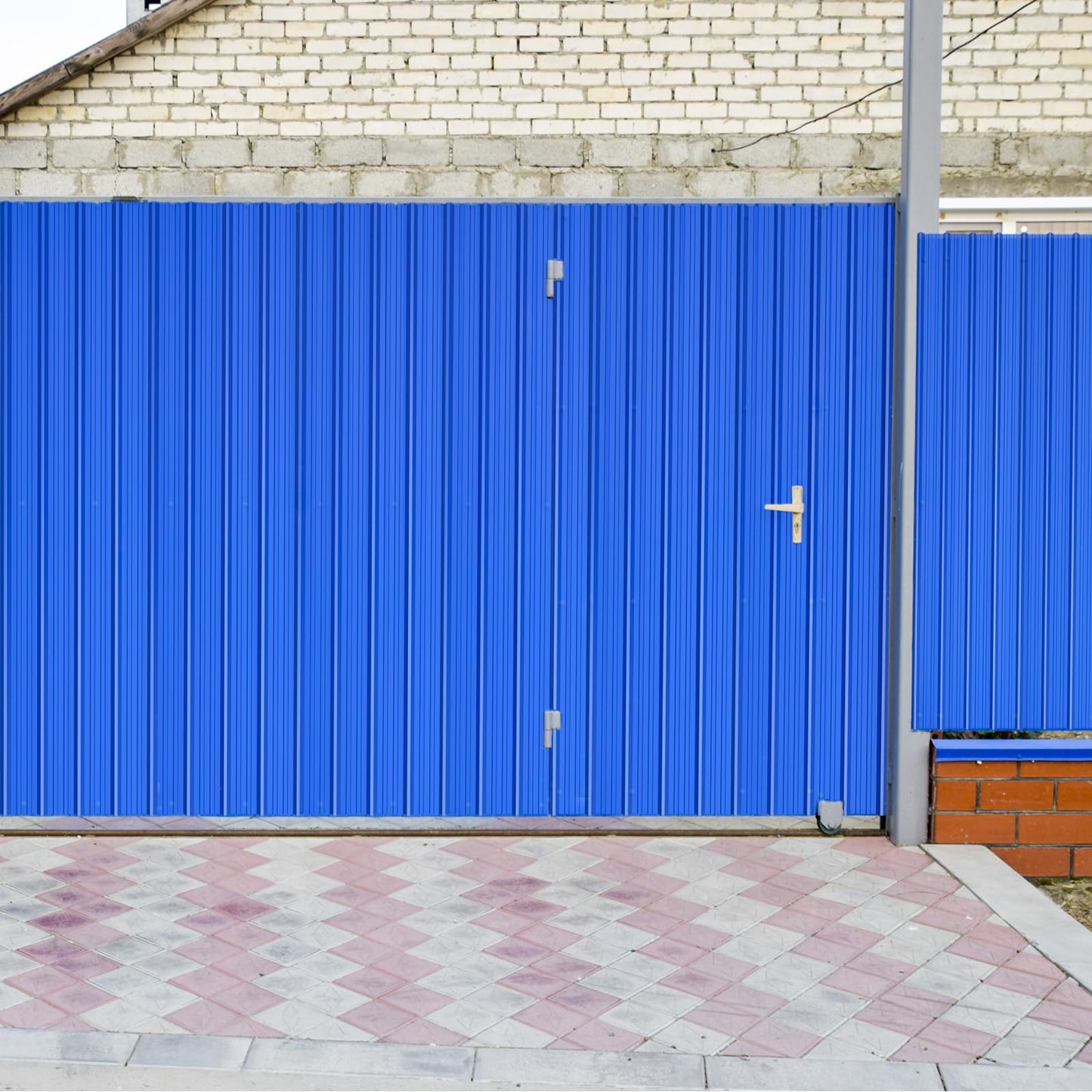 13 Pack PPGI Metal Roofing Panels, 66" x 36", 28 Gauge, 214 Sq. Ft. Coverage, Prepainted Galvanized Steel Sheets for Residential, Commercial, Pergolas, Gazebos, Fencing, and Patio Roofs(Blue)