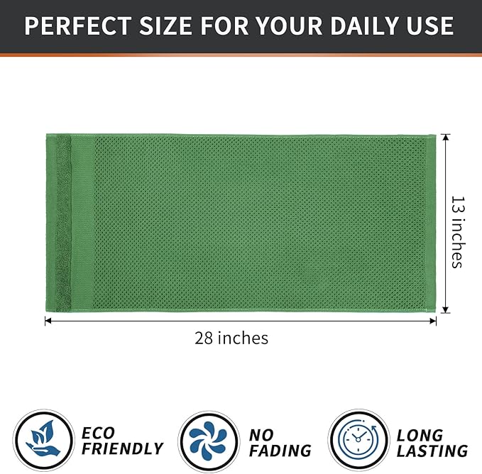 Homaxy 100% Cotton Waffle Weave Kitchen Towels, 13 x 28 Inches Super Absorbent