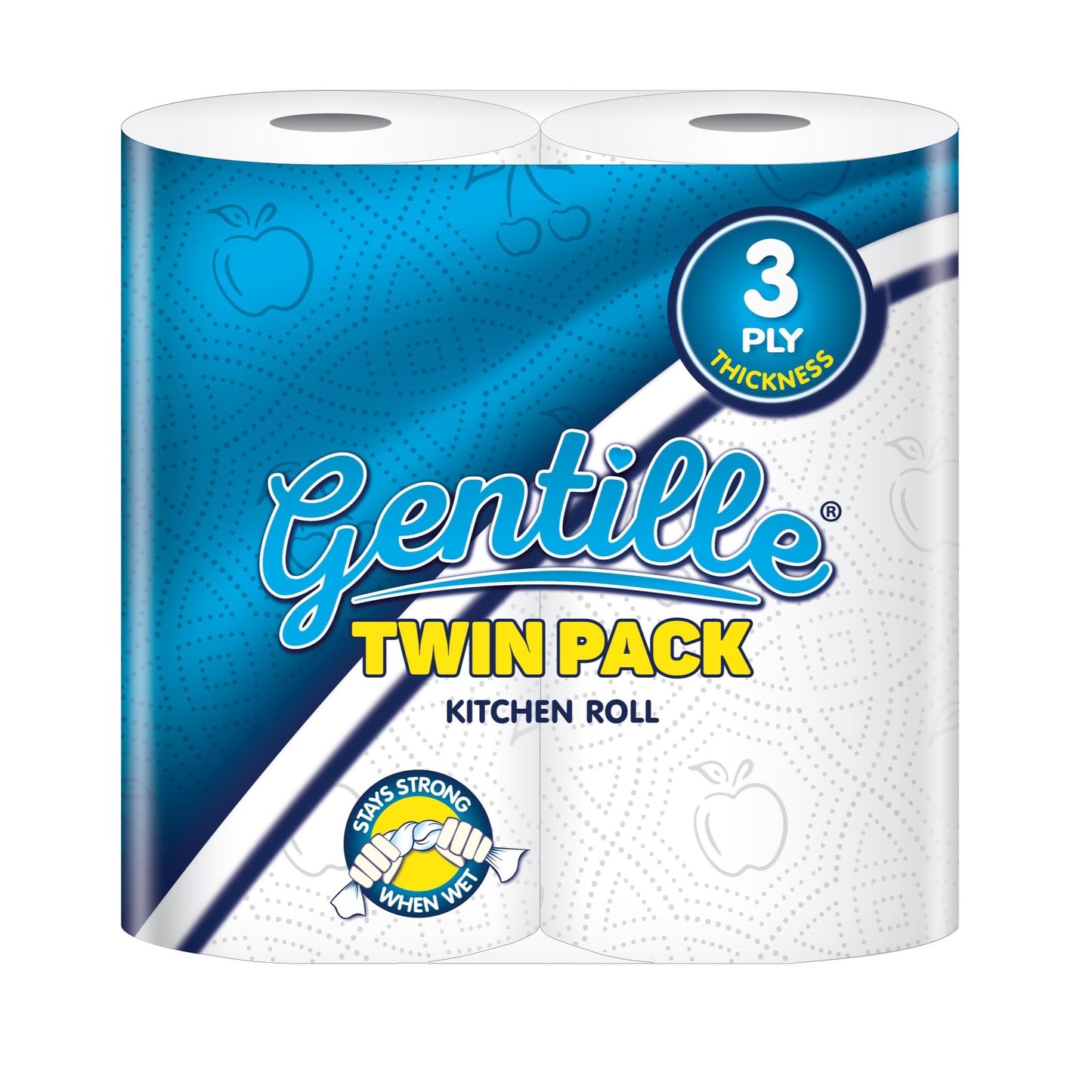 Gentille Twin Kitchen Roll | 3 Ply Thickness | Thick, Strong, Absorbent Paper | UK Made (24)