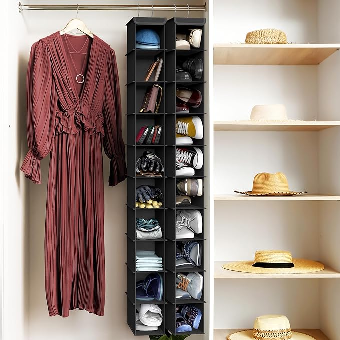 Simple Houseware 2 Pack 10 Shelves Hanging Organizer