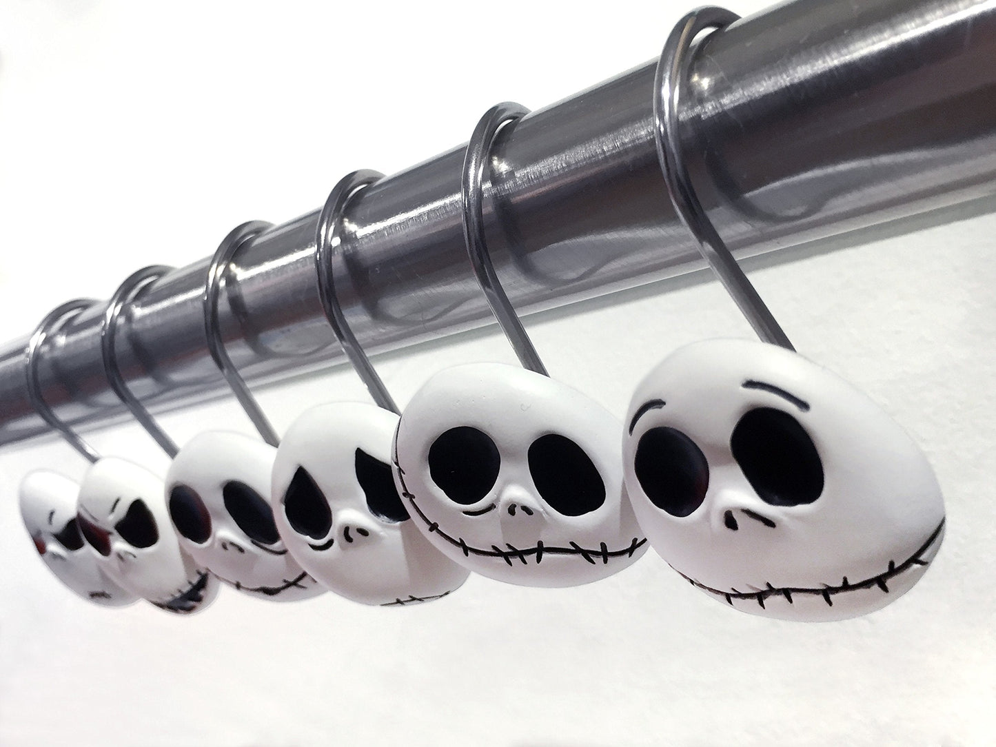 Disney Nightmare Before Christmas Jack Skellington 12-Piece Shower Curtain Hooks