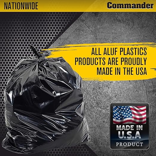 Commander 55 Gallon 2 MIL Heavy Duty Contractor Bags