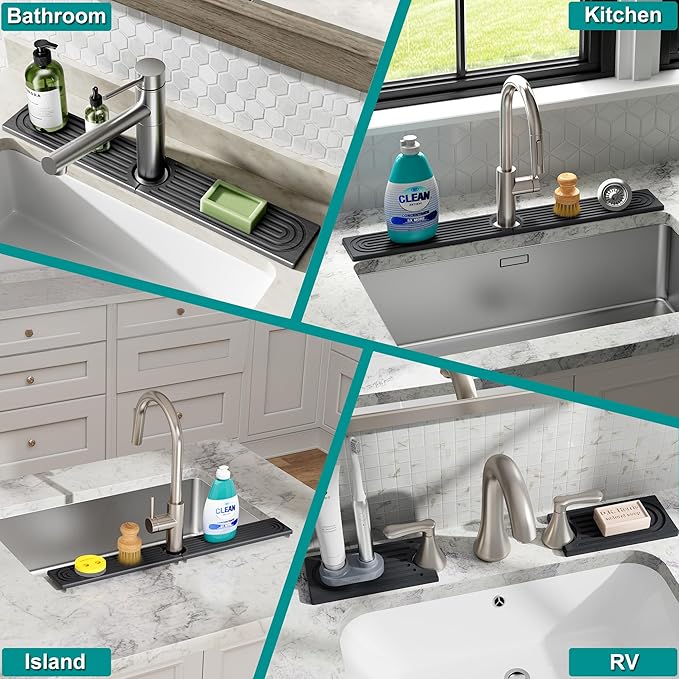 Stone Faucet Mat for Kitchen Sink