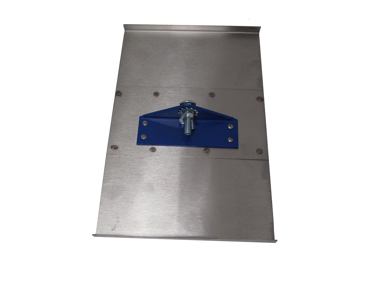 Kraft Tools CC759N-01 8"x12" 3/4" R, 7/8"D Stainless Steel Walking Groover (Narrow Top Plate) w/o Handle