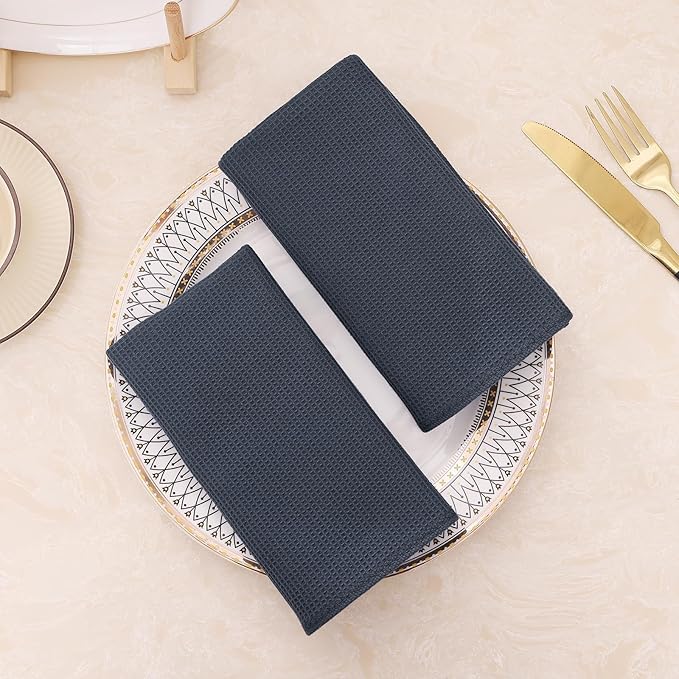 Homaxy 100% Cotton Waffle Weave Kitchen Towels