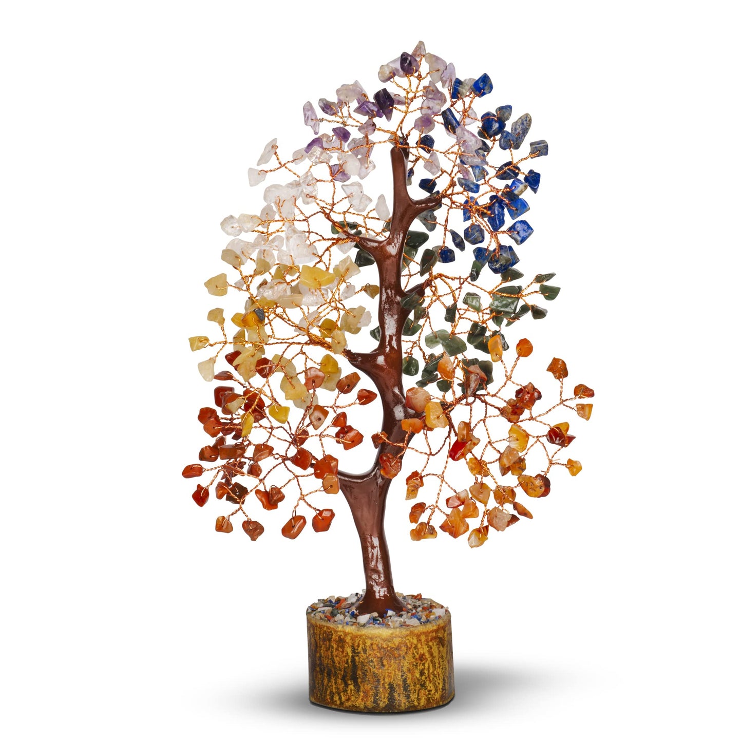PYOR 7 Chakra Tree of Life - Gemstone Tree - Meditation Gifts - New Home Decor - Crystals - Spiritual Gifts for Women - Office Feng Shui Decor - Chakra Stone