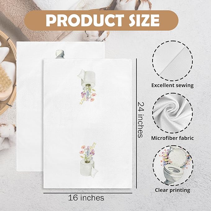 Wildflower Toilet Paper Roll Hand Towels