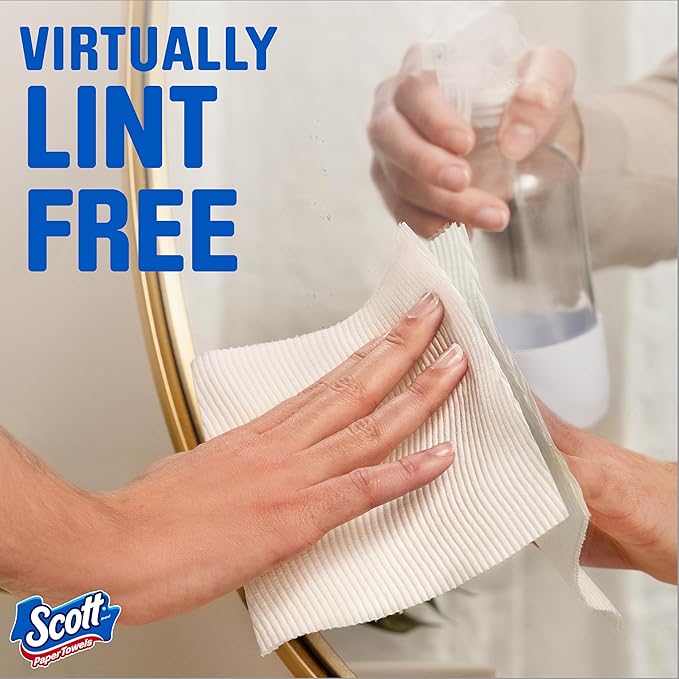 Scott Paper Towels, Choose-A-Sheet, 6 Double Rolls = 12 Regular Rolls