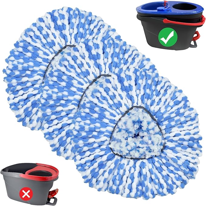 Spin Mop Head Replacements Compatible