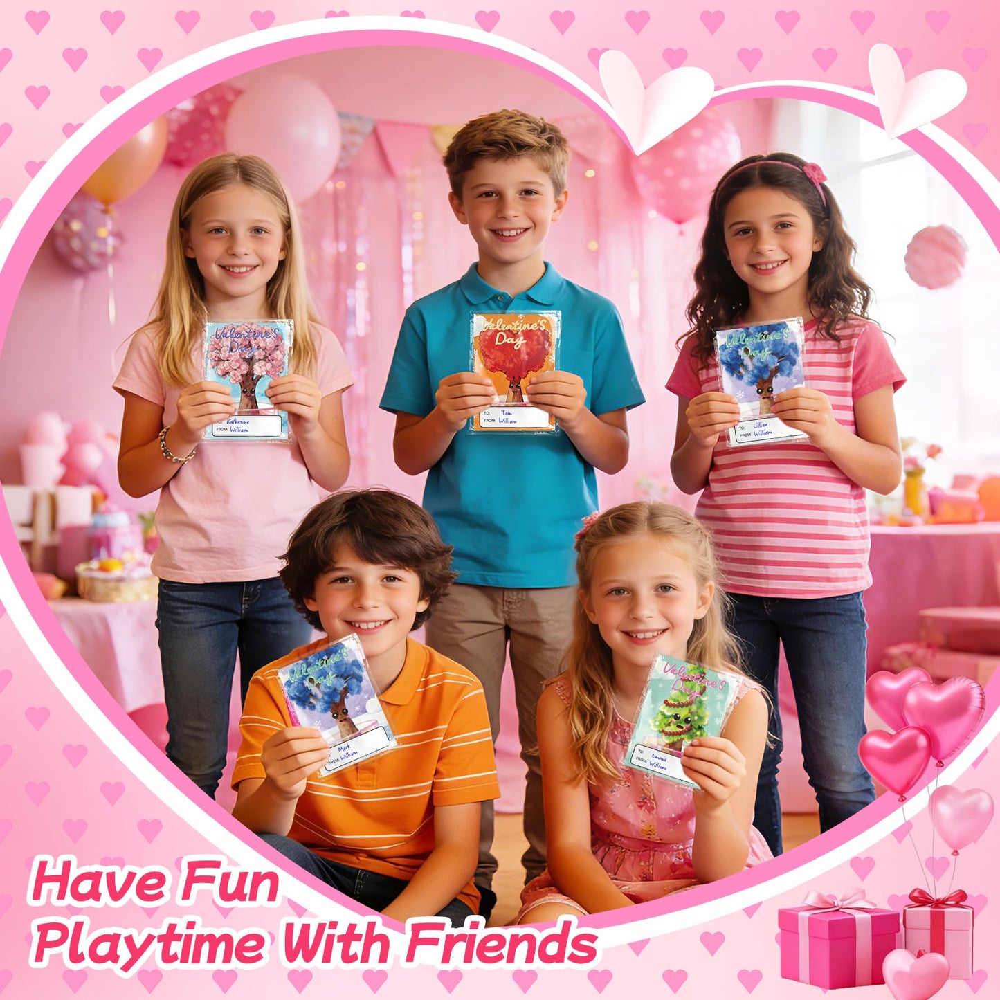 Ppotyo 24 Pack Growing Crystal Trees Kit With Greeting Cards for Kids STEM Science Experiment Craft Party Favors School Classroom Gifts Exchange Goodie bags for Boys and Girls