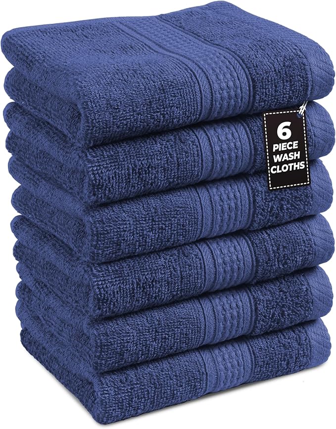 LANE LINEN Cotton Washcloths
