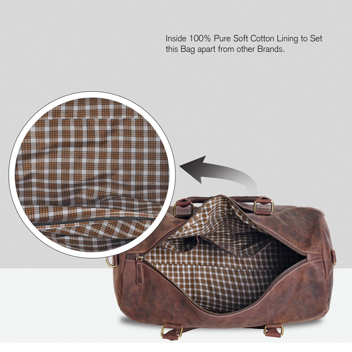 Real Leather Duffle Bag for Men | Vintage Weekender Travel Bag | Overnight Carry-On Luggage | Handmade Leather Gym Bag for Men