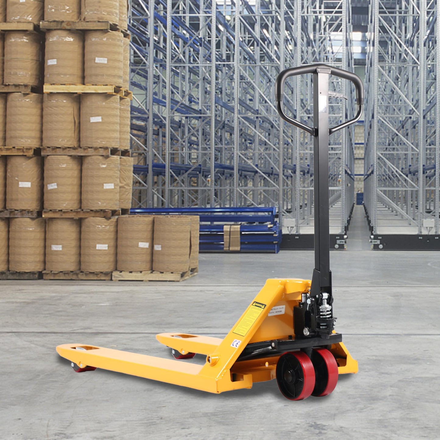 APOLLOLIFT Pallet Truck, Manual Pallet Jack 6600-Lb. Capacity 27" W x 48" L Forks Standard Duty Hand Pallet Jack Trucks for Warehouse