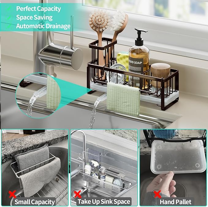 HapiRm Sponge Holder for Kitchen Sink