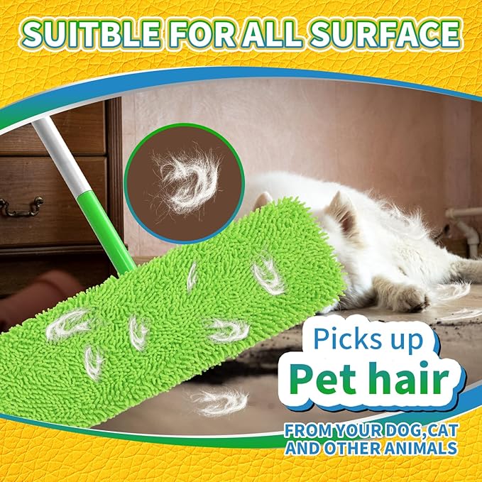 2 Pack X-Large Reusable 100% Coral Fleece Mop Pads Compatible