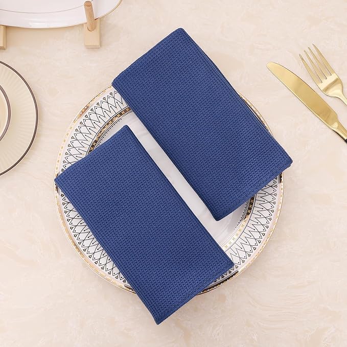 Homaxy 100% Cotton Waffle Weave Kitchen Towels