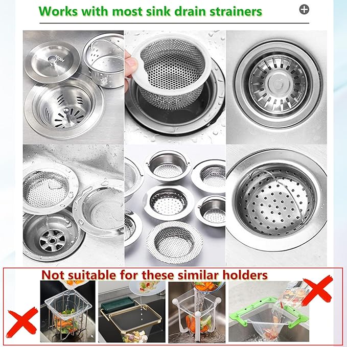 300 Sink Strainer Net Bags for Sink Drain Strainer