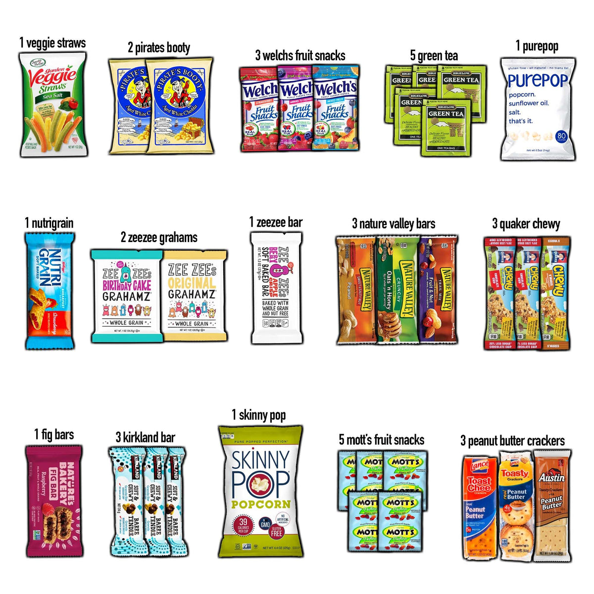 CRAVEBOX Healthy Snack Box (35 Count) Mother's Day Variety Pack Care Package Gift Basket Kid Men Women Adult Nuts Health Nutrition Assortment College Back to School