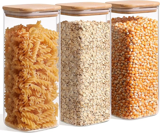 ComSaf 1.9 Qt Glass Storage Containers