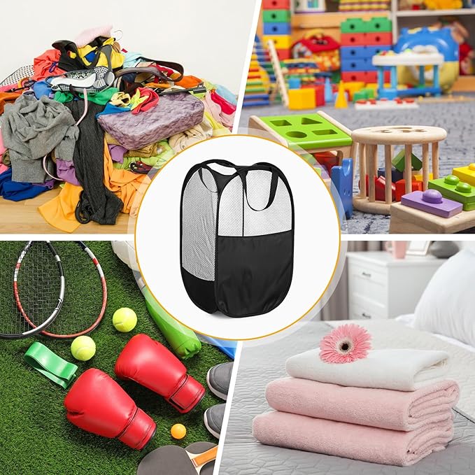 9Pcs Mesh Hamper Pop up Hampers