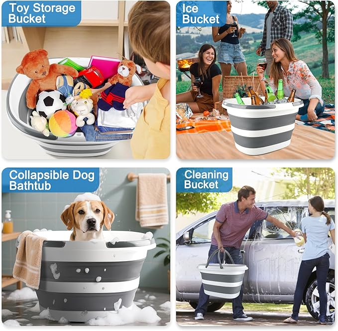 28L Large Collapsible Mop Bucket