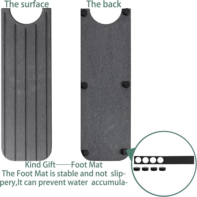 23.6inch x 4inch Kitchen Sink Faucet Mat, Water Absorbing Stone Faucet Splash