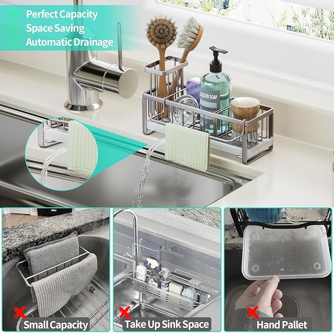 HapiRm Sponge Holder for Kitchen Sink