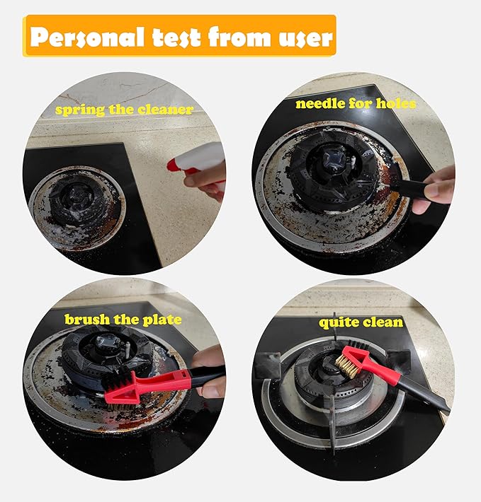 3Pcs, Brass Brush, Wire Brush, Metal Brush, Nylon Brush, Rust Cleaner