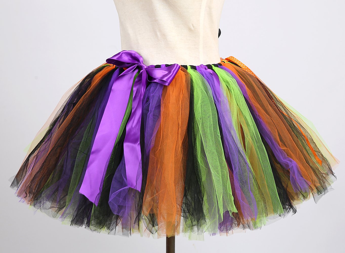 Tutu Dreams Adult Halloween Costumes for Women Witch Tutu Skirt Hats Rainbow Scary Party Favors Supplies (Free size, Halloween-2)