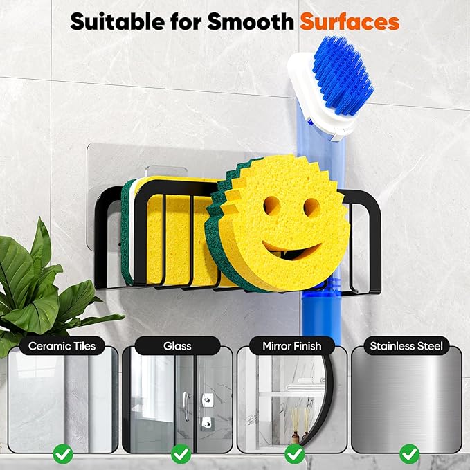 Sponge Holder for Kitchen Sink, Sink Caddy Organizer