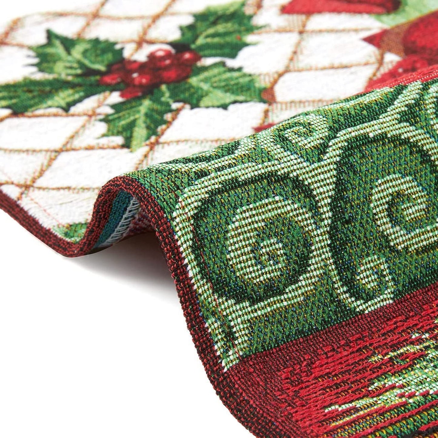 Juvale Rectangular Cloth Placemats - Durable Polyester Poinsettia Table Mats - Easy-Care Poinsettia Placemats - Versatile 6-Piece Indoor & Outdoor Table Mats - Pack of 6, 18.5" x 13" - Multicolor