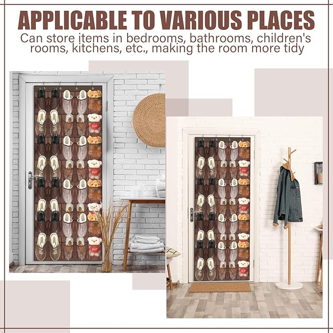 Windyun 40 Over the Door Shoe Organizer Large Breathable Mesh Pockets Hanging