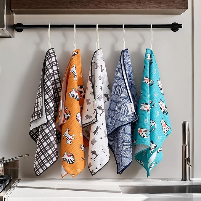 RECYCO Waffle Kitchen Towel Set of 2