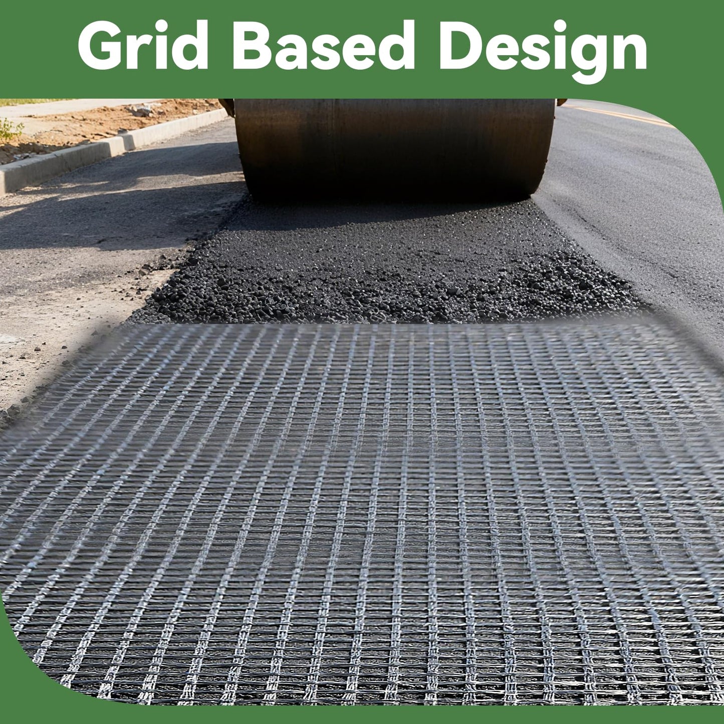 4ft x 100ft Fiberglass Geogrid for Retaining Walls, Bi-Directional 30kN Tensile Strength Geo Grid, 0.8" Mesh Soil Stabilization Fabric for Retaining Walls Up to 6 ft, Driveways & Ground Reinforcement