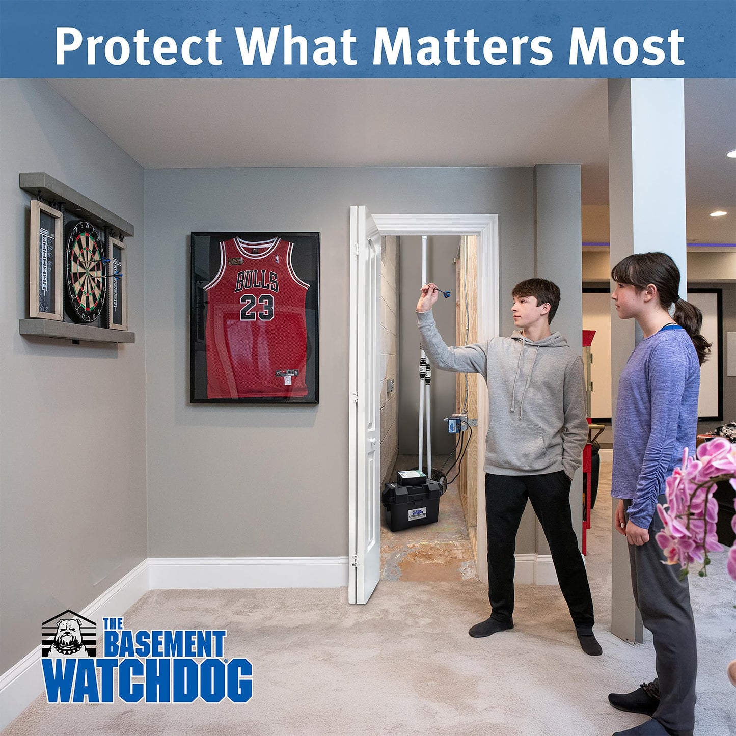 The Basement Watchdog Special CONNECT Battery Backup Sump Pump System - Up to 2,600 GPH - WiFi-Capable w/Add-on Module (BWSP)