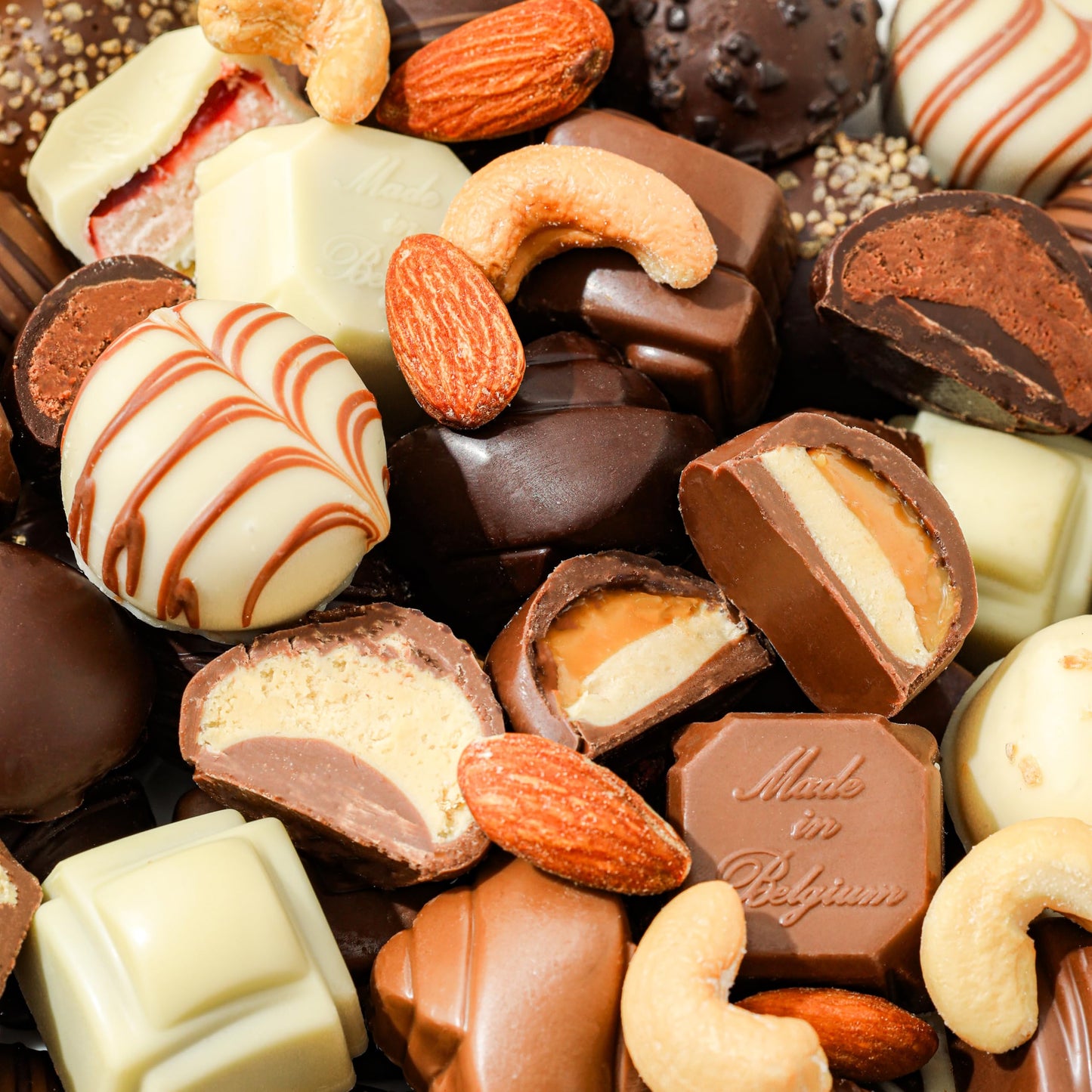 Gourmet Chocolate & Nut Gift Basket – Assorted Individually Wrapped Chocolates, Truffles, Cashews, Peanuts & Salty Nut Mix – Keepsake Gift Tin for Easter, Birthdays, Corporate, Family & Holiday Gifting- Bonnie and Pop